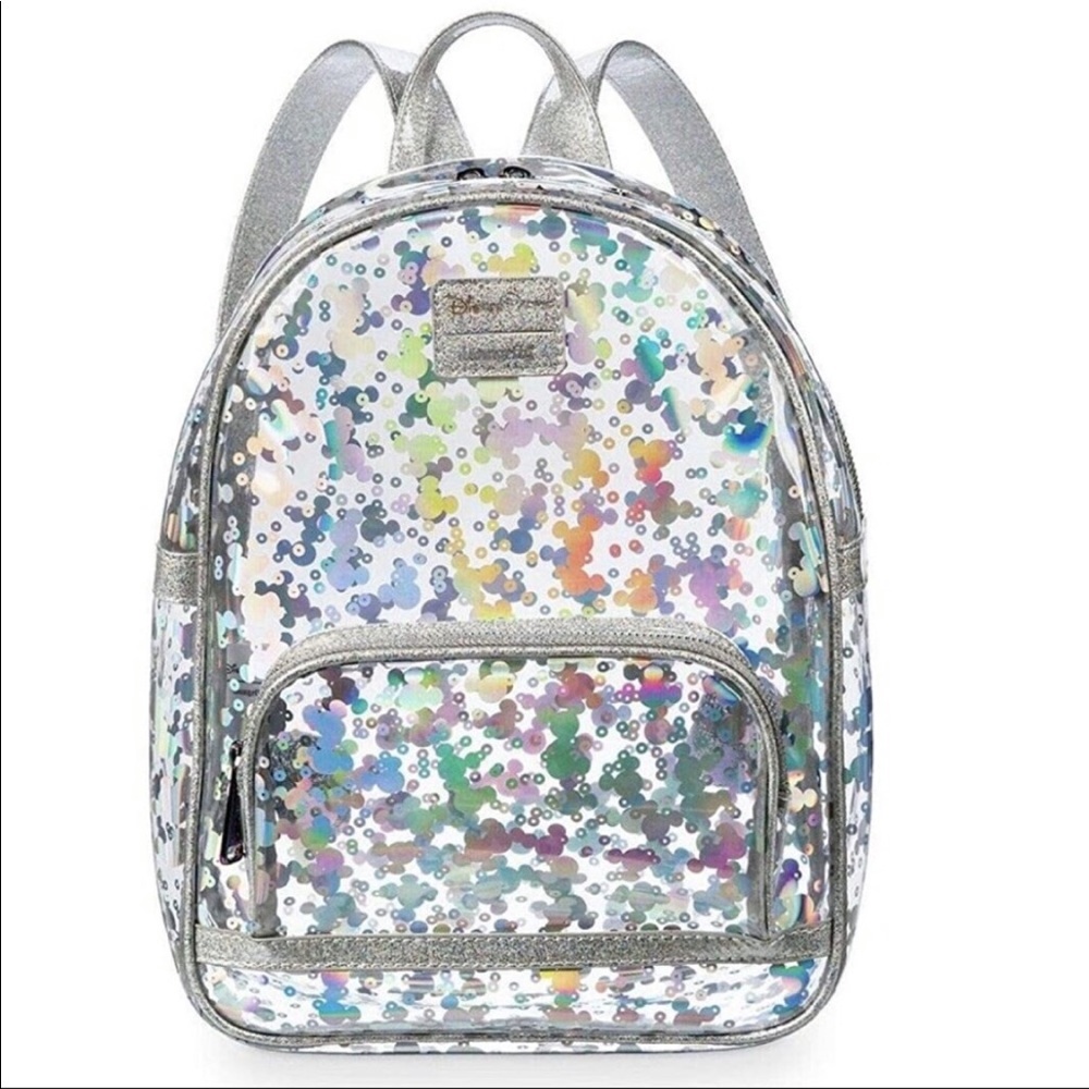 Loungefly mini backpack metallic